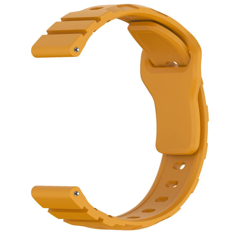 Фото Силіконовий ремінець Defense для Smart Watch 20mm (Dark Yellow) в маназині vchehle.ua