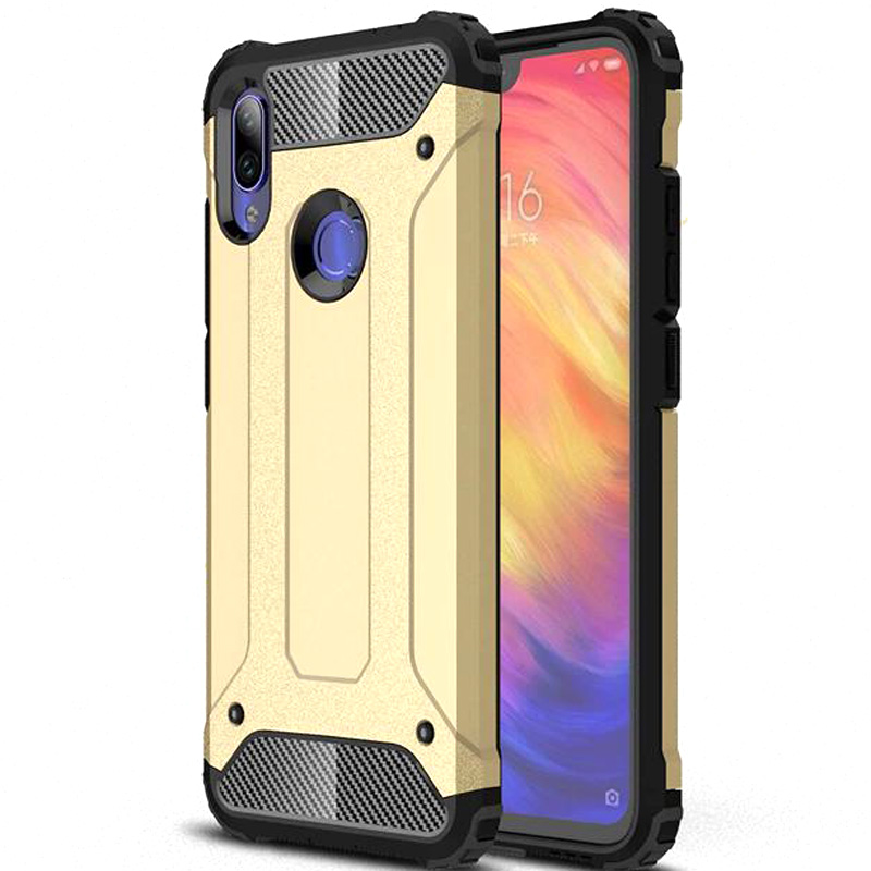

Бронированный противоударный TPU+PC чехол Immortal для Samsung Galaxy M20 (Золотой) 686788