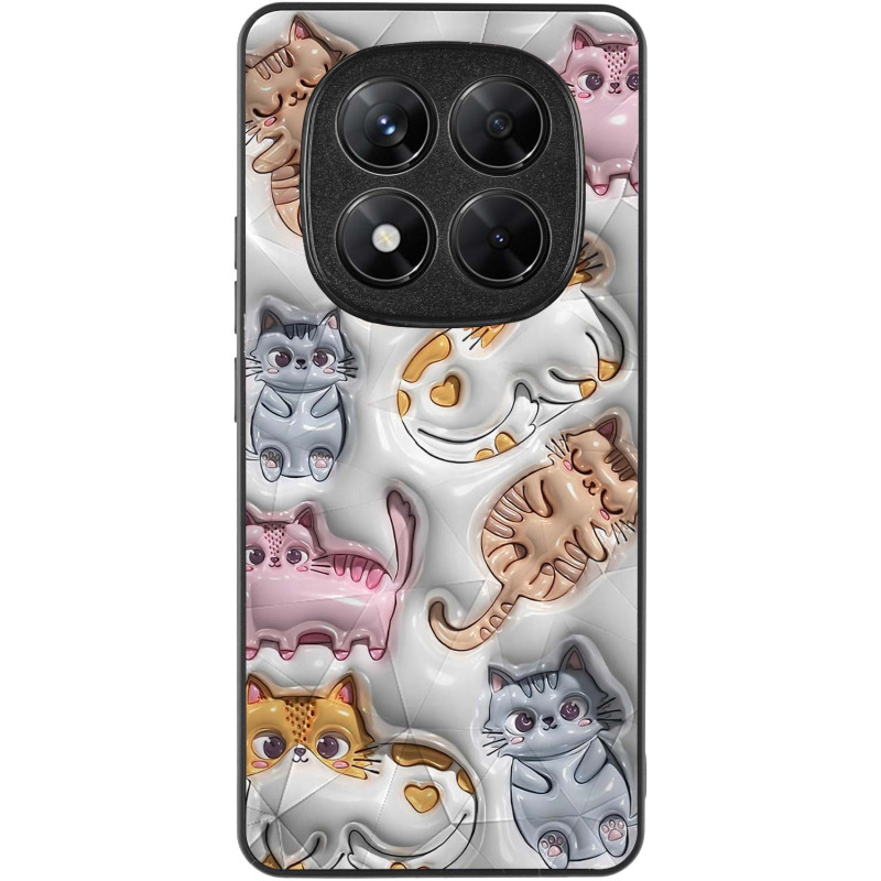 Фото TPU+PC чехол Prisma Fluffie для Xiaomi Redmi Note 14 Pro 5G (Kittens) на vchehle.ua