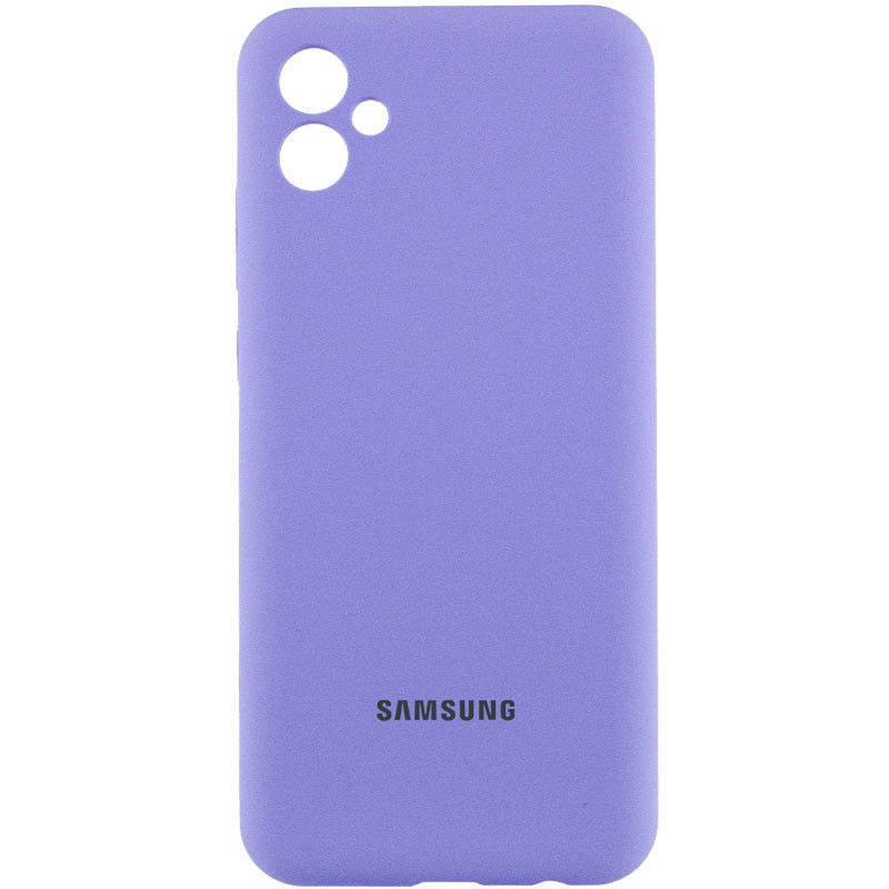 Чехол Silicone Cover Lakshmi Full Camera (AA) with logo для Samsung Galaxy A05 (Сиреневый / Dasheen)