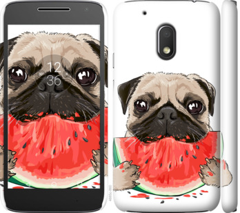 

Чохол Мопс і кавун на Motorola Moto G4 Play 843920