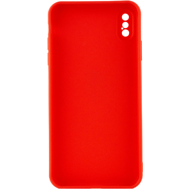 Фото Силиконовый чехол Candy Full Camera для Apple iPhone X / XS (5.8") (Красный / Red) на vchehle.ua