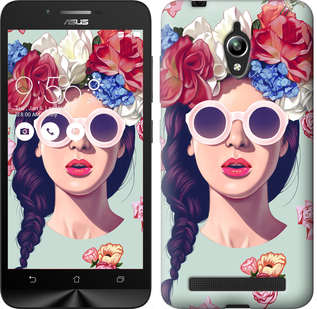 

Чехол Девушка с цветами для Asus Zenfone Go ZC500TG 95846