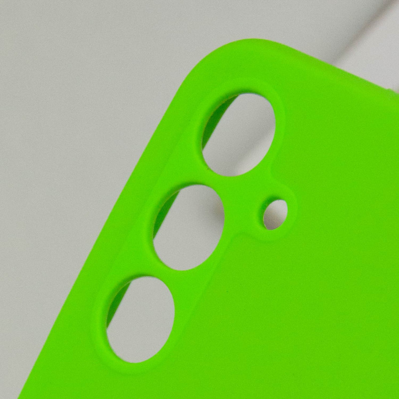 Купити Чохол Silicone Cover Lakshmi Full Camera (AA) на Samsung Galaxy A35 (Салатовий / Neon Green) на vchehle.ua