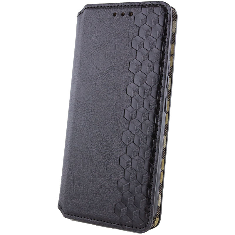 Купить Кожаный чехол-книжка GETMAN Cubic (PU) для Samsung Galaxy A35 (Черный) на vchehle.ua