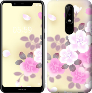 

Чохол Японські квіти на Nokia 5.1 Plus 879570
