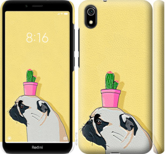 

Чехол Мопс с кактусом для Xiaomi Redmi 7A 795685