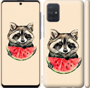 Чехол Енотик с арбузом для Samsung Galaxy A71 2020 A715F