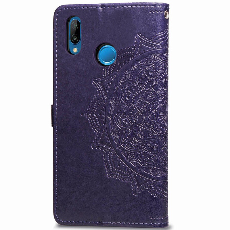 Фото Кожаный чехол (книжка) Art Case с визитницей для Huawei P Smart+ (nova 3i) (Фиолетовый) на vchehle.ua