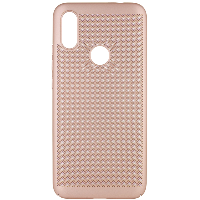 

Ультратонкий дышащий чехол Grid case для Xiaomi Redmi 7 (Золотой) 707781