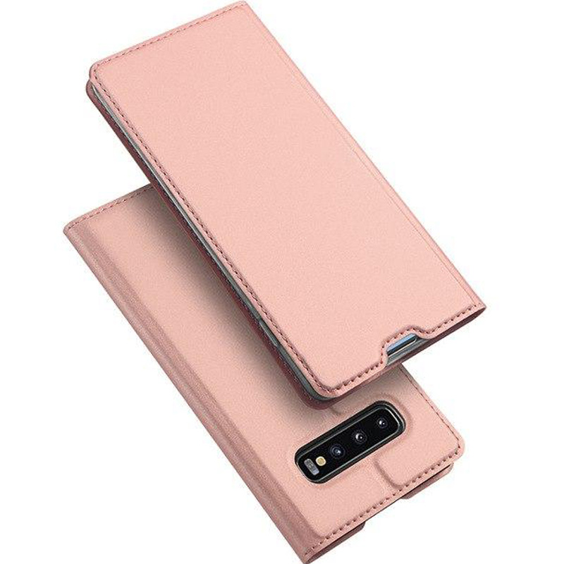 

Чехол-книжка Dux Ducis с карманом для визиток для Samsung Galaxy S10 (Rose Gold) 686265