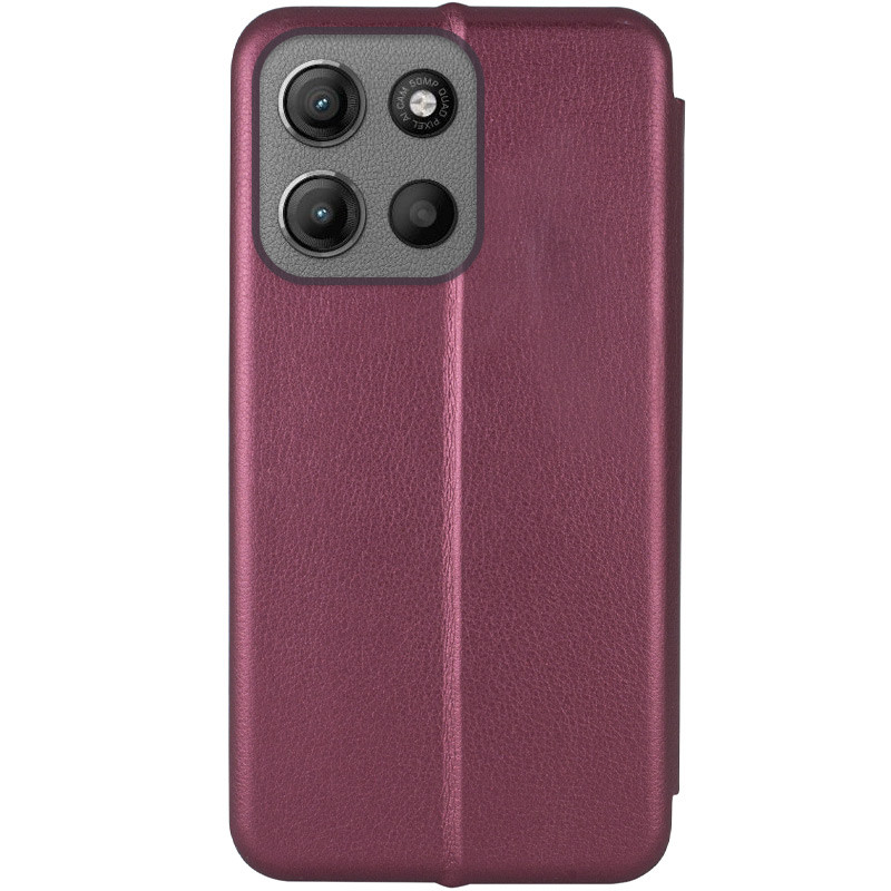 Фото Кожаный чехол-книжка Classy для Motorola Moto G15 4G (Бордовый) в магазине vchehle.ua