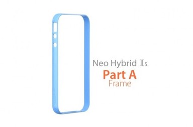 Бампер SGP Neo Hybrid 2S Mix &Match Part A [Frame Only] для iPhone 4/4s (Голубой / Tender Blue)