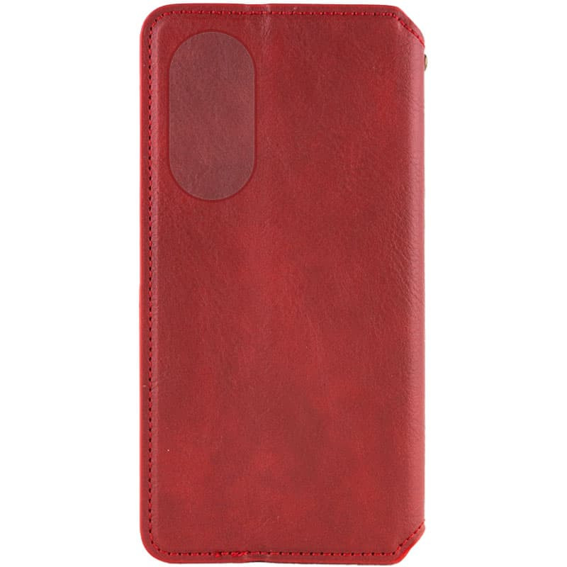 Купить Кожаный чехол-книжка GETMAN Cubic (PU) для Oppo A98 (Красный) на vchehle.ua