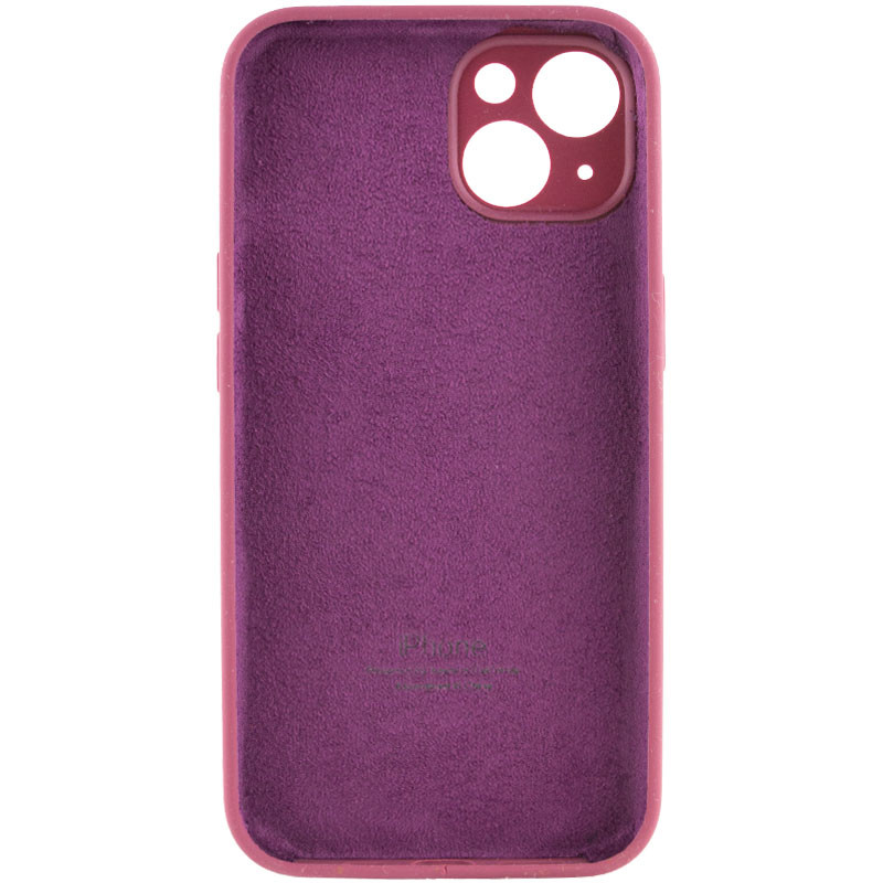 Фото Чехол Silicone Case Full Camera Protective (AA) для Apple iPhone 14 (6.1") (Бордовый / Plum) на vchehle.ua