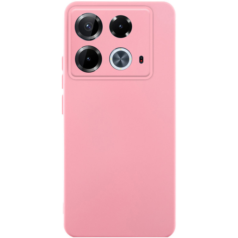 Чехол TPU GETMAN Liquid Silk Full Camera для Infinix Note 40 4G (Розовый / Pink)