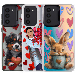 TPU+PC чохол TakiTaki Love magic glow для Samsung Galaxy S23