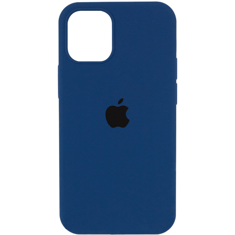 Уценка Чехол Silicone Case Full Protective (AA) для Apple iPhone 14 Pro Max (6.7") (Эстетический дефект / Синий / Navy blue)