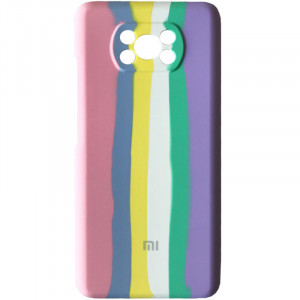 Чехол Silicone Cover Full Rainbow для Xiaomi Poco X3 NFC