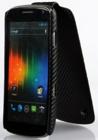 Чехол Zenus Carbon Slim Folder для Samsung i9250 Galaxy Nexus (Черный)