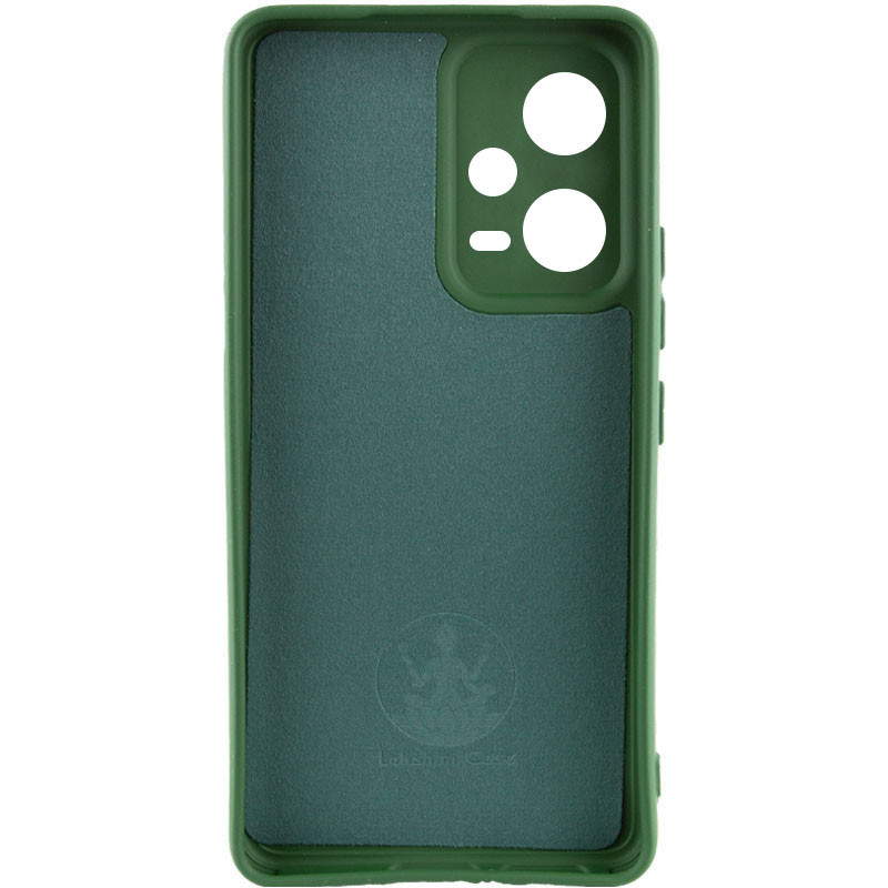 Фото Чехол Silicone Cover Lakshmi Full Camera (A) для Xiaomi Poco X5 5G / Redmi Note 12 5G (Зеленый / Dark green) на vchehle.ua