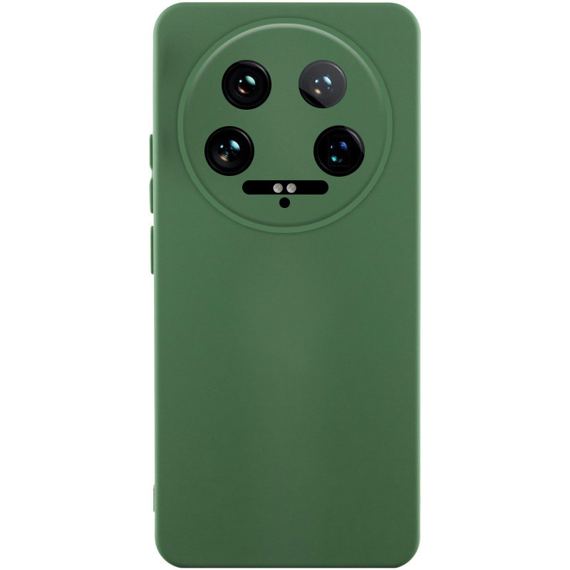 Чохол Silicone Cover Lakshmi Full Camera (AAA) на Xiaomi 14 Ultra (Зелений / Cyprus Green)