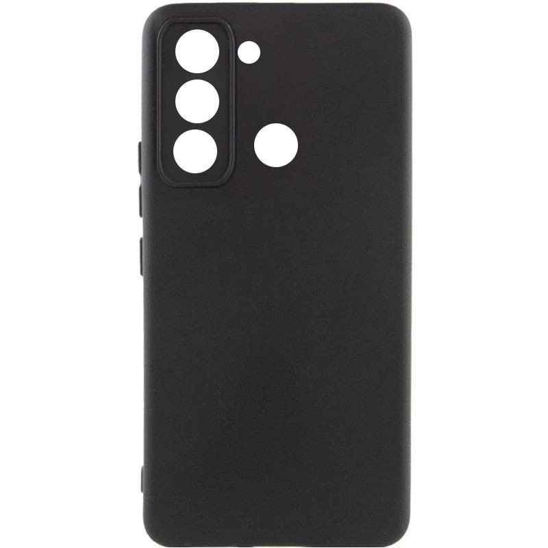 Чохол Silicone Cover Lakshmi Full Camera (AAA) на TECNO Spark 8C (Чорний / Black)