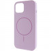 Чехол Silicone Case Full Protective (AA) NO LOGO with Magnetic Safe для Apple iPhone 11 (6.1") (Сиреневый / Lilac)