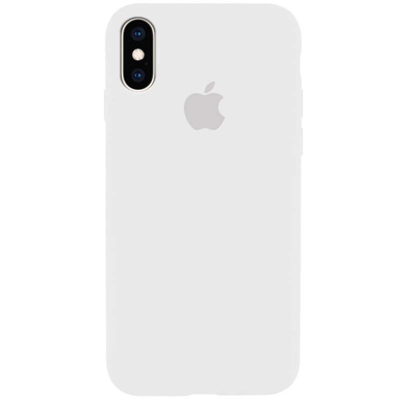 Чохол Silicone Case Full Protective (AA) на Apple iPhone XS Max (6.5") (Білий / White)