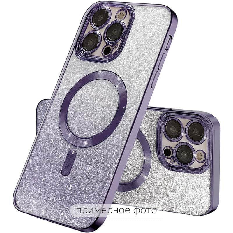 TPU чохол Delight case with Magnetic Safe з захисними лінзами на камеру на Apple iPhone 16 Plus (6.7") (Фіолетовий / Deep Purple)