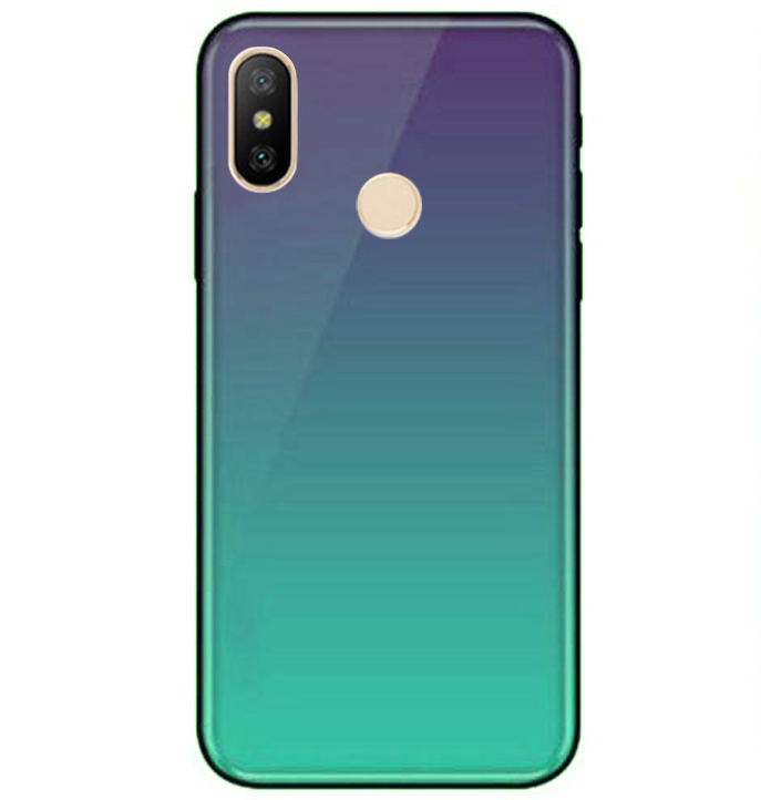 

TPU+Glass чохол Gradient series на Xiaomi Mi 8 SE (Фіолетовий) 679934