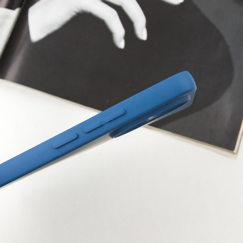 Фото Чохол TPU GETMAN Liquid Silk Full Camera на Xiaomi Redmi Note 13 Pro 4G (Синій / Navy Blue) на vchehle.ua