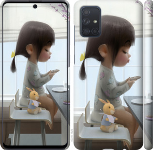 

Чехол Милая девочка с зайчиком для Samsung Galaxy A71 2020 A715F 878550