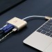 Фото Переходник Baseus Sharp Series (Type-C To VGA + USB 3.0 Adapter) (Золотой) в магазине vchehle.ua
