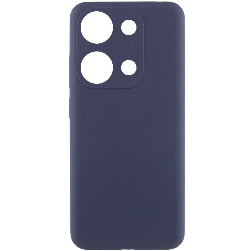 Чехол Silicone Cover Lakshmi Full Camera (AAA) для Xiaomi Redmi Note 13 4G (Темно-синий / Midnight blue)