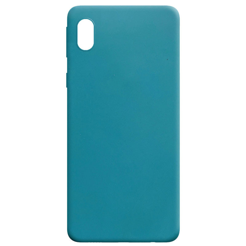 Силиконовый чехол Candy для Samsung Galaxy M01 Core / A01 Core (Синий / Powder Blue)