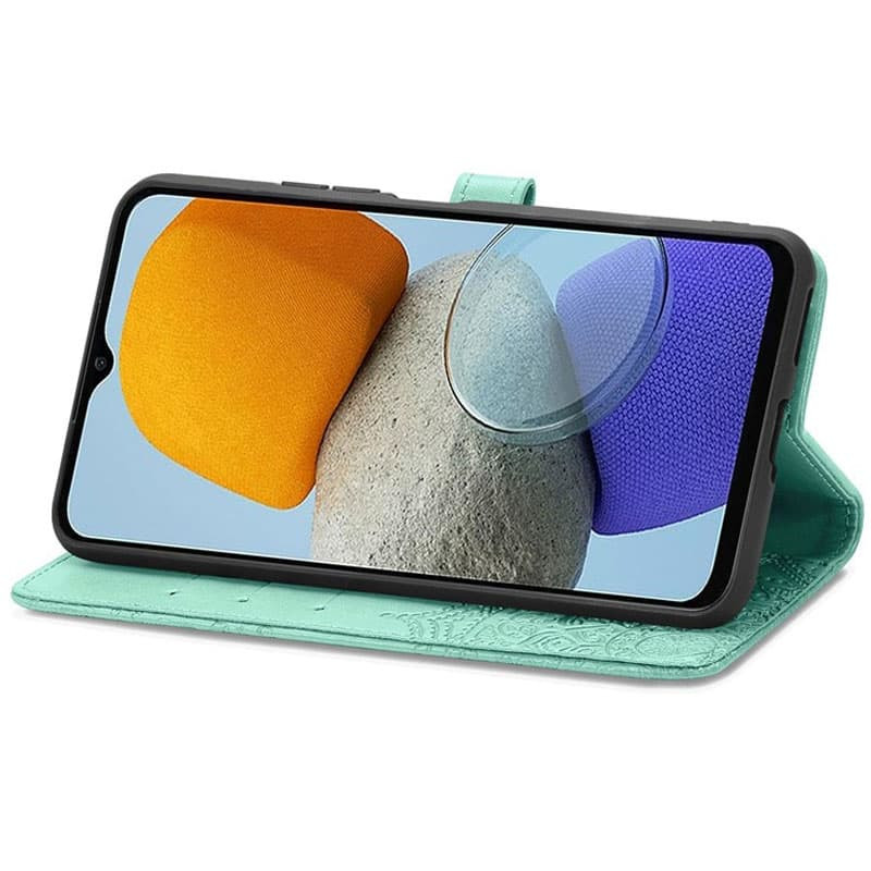 Кожаный чехол-книжка Art Case с визитницей для Samsung Galaxy A24 4G (Бирюзовый) в магазине vchehle.ua