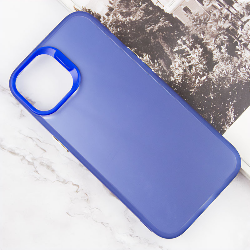 Фото TPU+PC чехол Magic glow with protective edge для Apple iPhone 13 / 14 (6.1") (Blue) на vchehle.ua