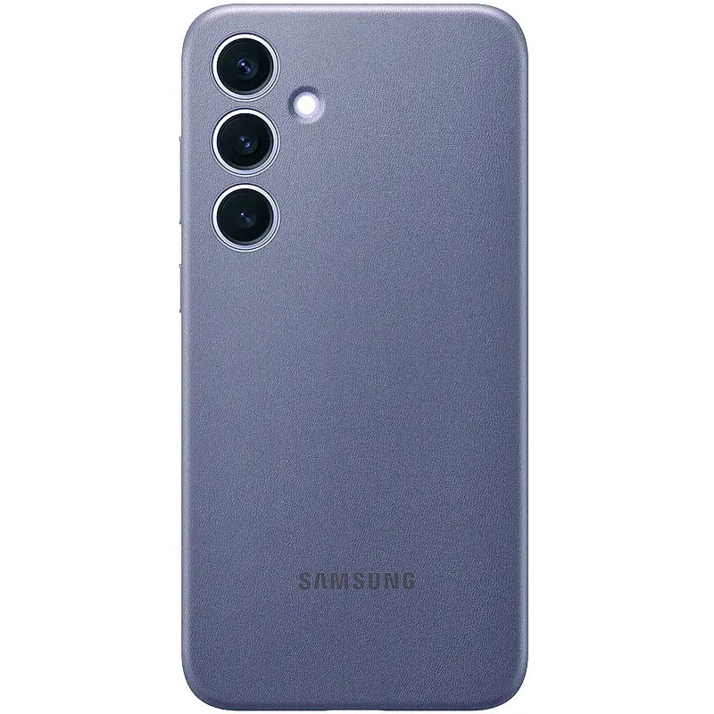 Кожаный чехол Leather Case (AAA) для Samsung Galaxy S24 (Violet)