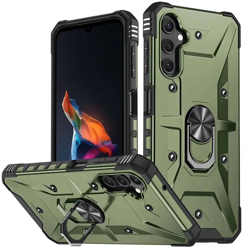 Ударостійкий чохол Pathfinder Ring на Samsung Galaxy A14 4G/5G (Зелений / Army Green)