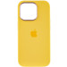 Фото Чохол Silicone Case Metal Buttons (AA) на Apple iPhone 14 Pro (6.1") (Эстетический дефект / Жовтий / Sunglow) на vchehle.ua