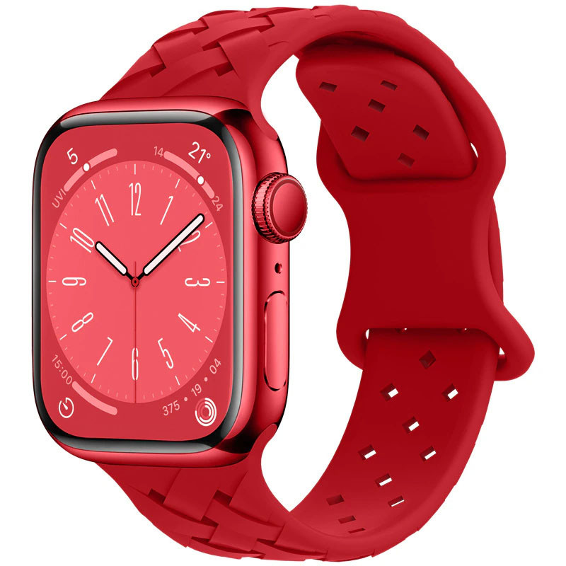 Ремінець Hoco WA16 Flexible series Apple watch (42/44/45/49mm) (Big Red)