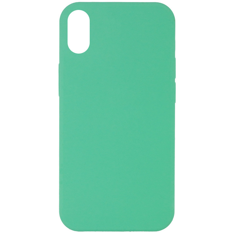 Чехол Silicone Case Full Protective (AA) NO LOGO для Apple iPhone XR (6.1") (Зеленый / Spearmint)