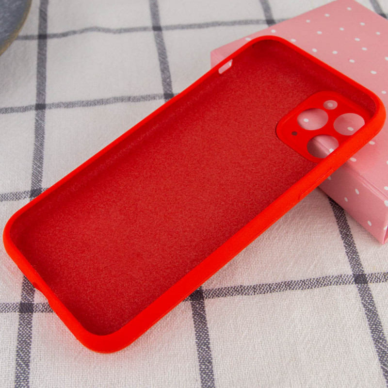 Фото Чехол Silicone Case Full Camera Protective (AA) NO LOGO для Apple iPhone 12 Pro (6.1") (Красный / Red) на vchehle.ua
