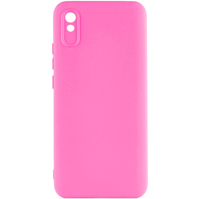 Чехол Silicone Cover Lakshmi Full Camera (AAA) для Xiaomi Redmi 9A (Розовый / Barbie pink)