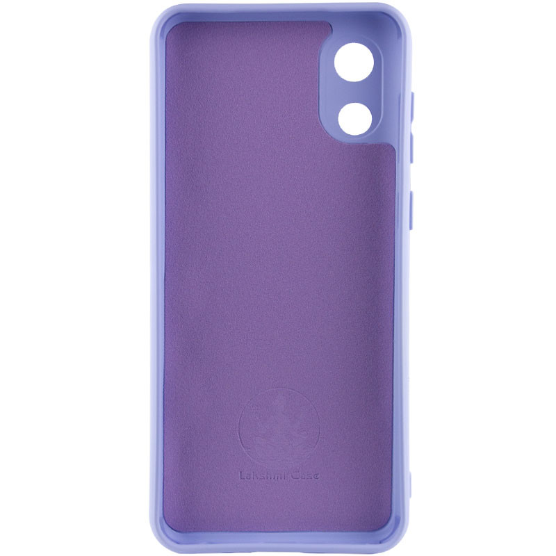 Фото Чохол Silicone Cover Lakshmi Full Camera (A) на Samsung Galaxy A03 Core (Бузковий / Dasheen) на vchehle.ua