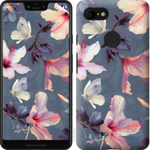 Чехол Нарисованные цветы для Google Pixel 3a XL