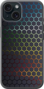 Чехол Переливающиеся соты для iPhone 15