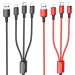 Дата кабель Borofone BX72 USB to 3in1 (1m)