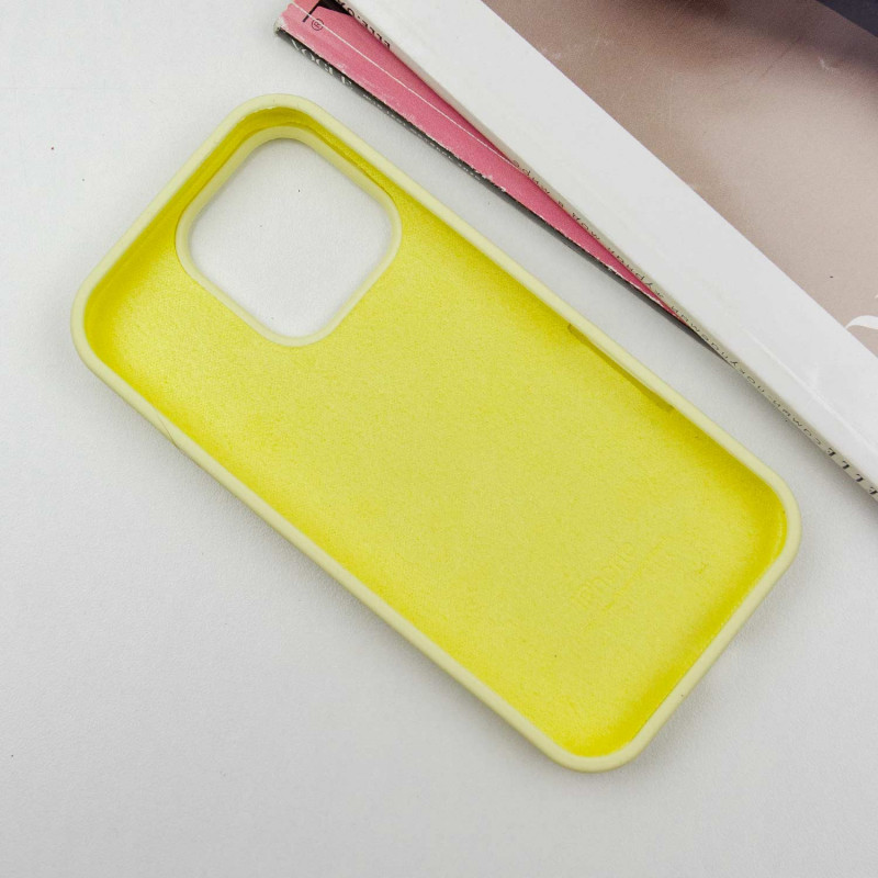 Фото Чохол Silicone Case Full Protective (AA) на Apple iPhone 16 Pro Max (6.9") (Жовтий / Mellow Yellow) в маназині vchehle.ua